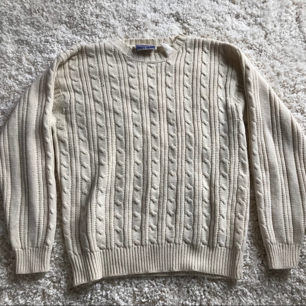 Cable knit sweater
